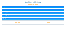 Tablet Screenshot of loughtonhealthcentre.co.uk